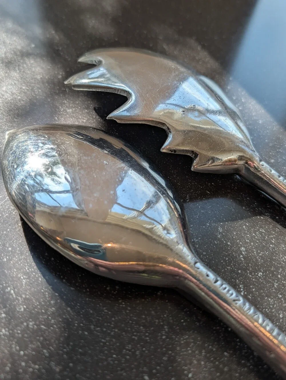 vintage MARIPOSA leaf salad serving set 1992